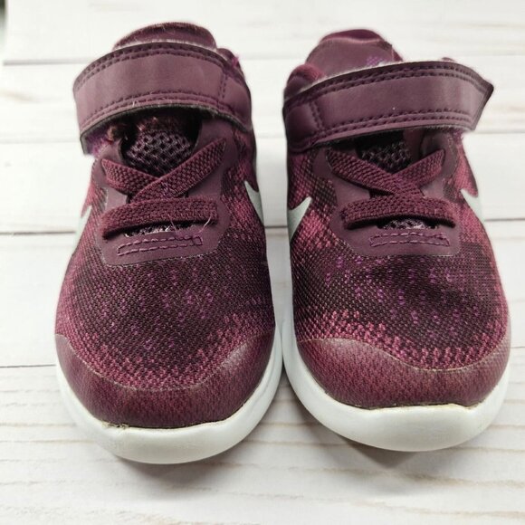 Nike Free RN Sneakers Size 5C Raspberry Pink Purple Toddler Preschool 904261-601 - Picture 2 of 8